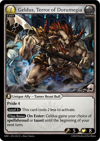 Geldus, Terror of Dorumegia (052) [Mercurial Heart]