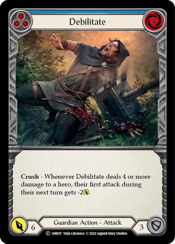 Debilitate (Blue) [1HB017] (History Pack 1 Bravo Blitz Deck)