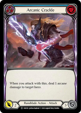 Arcanic Crackle (Blue) [1HV020] (Historic Pack 1 Blitz Deck Viserai)