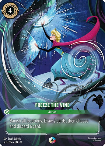 Freeze the Vine (Enchanted) (231/204) [Winterspell]