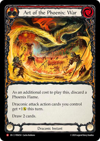 Art Of The Phoenix War (Red) [PEN254] (Compendium of Rathe)  Rainbow Foil